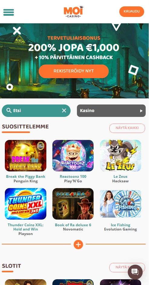 moi mobile home page