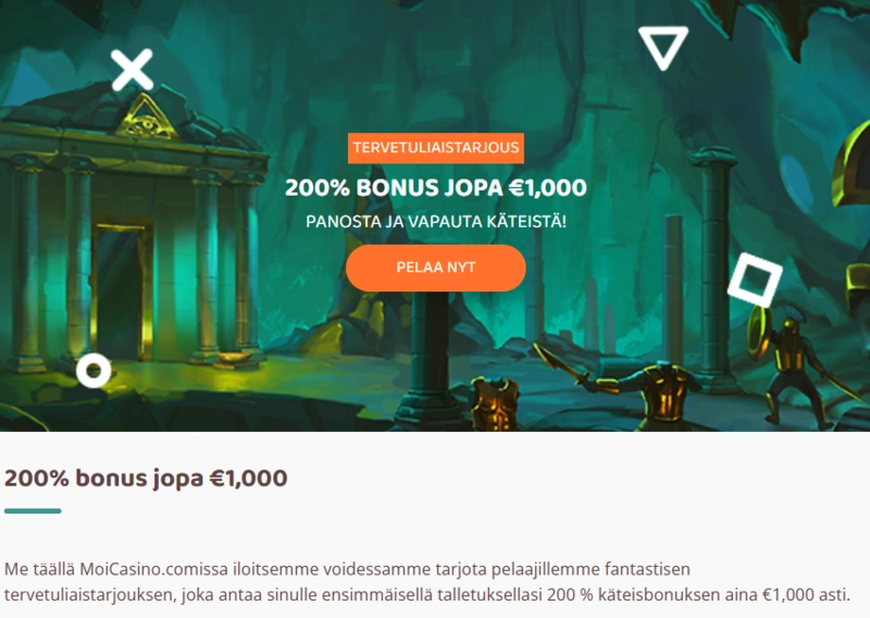 moi welcome bonus page